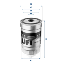 Фільтр паливний UFI 24.351.00