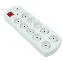 Мережевий фільтр живлення PowerPlant 5м, 10 розеток, USB, євро, 100% мідь (YS-N6065/5) (EX610556)