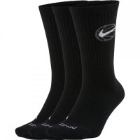 Шкарпетки Nike Crew Everyday Bball 3pr DA2123-010 42-46 3 пари Чорні (194499990987)