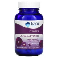 Пробіотики Trace Minerals Дитячий пробіотик, смак винограду, Children's Chewable Probiotic, 30 (TMR-00327)