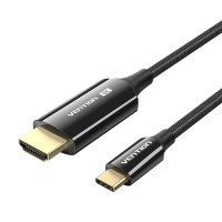 Кабель мультимедійний USB-C to HDMI M 1.8m 8K60Hz black Vention (CRCBAC)