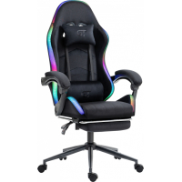 Крісло ігрове GT Racer X-2325 Fabric Black LED (X-2325 Fabric Black L)