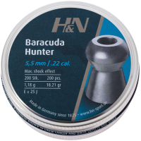 Пульки H&N Baracuda Hunter, 5,5 мм ,1.18г, 200шт/уп (92175500003)