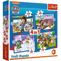 Пазл Trefl Paw Patrol Собачі справи 4 in 1 (35, 48, 54, 70) елемента (5900511346503)