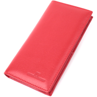 Гаманець ST Leather З натуральної шкіри Червоний (22539)