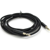 Кабель мультимедійний 3.5mm M to 3.5mm M 1.0m black VEGGIEG (YT-AUXGJ(M)/(M)-AB-1)