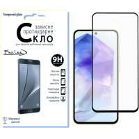 Скло захисне Fine Line Samsung Galaxy A55 Black (FL-TGFG-345)