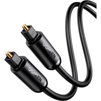 Кабель мультимедійний Optical Toslink 1.5m AV122 black Ugreen (70891)