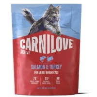 Сухий корм для кішок Carnilove Active Salmon & Turkey Large Breed 400 г (8595602581627)