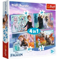 Пазл Trefl Frozen Дивовижний світ Крижаного серця 4 в 1 (12, 15, 20, 24) (5900511343816)