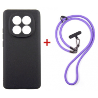 Чохол до мобільного телефона Dengos Case + Cross-body Strap Xiaomi Redmi Note 15 Black+Purple (DG-KM-CCRB-34)
