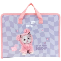 Папка - портфель Kite на блискавці A4 Studio Pets, 1 відділення (SP26-202)