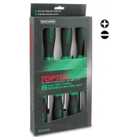 Набір викруток Toptul ударних (з шестигранником) 6 шт. (GAAE0613)