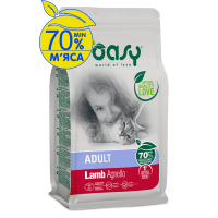 Сухий корм для кішок OASY LIFESTAGE Adult ягня 300 г (8053017347998)