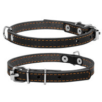 Нашийник для тварин Collar одинарний Ш 14 мм Д 27-35 см чорний (00031)
