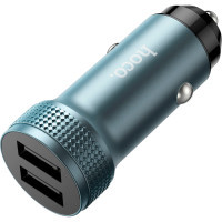 Зарядний пристрій HOCO Z49 Level 2xUSB Metal Gray (6931474795618)