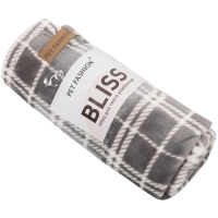 Килимок для тварин Pet Fashion Bliss 1 70.5х55.5 см сірий у клітинку (4823082441334)