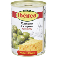 Овочева консервація Iberica Оливки фаршировані сиром 280 г (8435761500056)