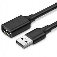 Дата кабель USB 2.0 AM/AF 0.5m US103 black Ugreen (10313)