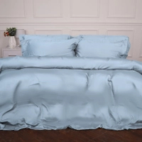 Постільна білизна MirSon Tencel №04 Blue 143х210 полуторний (2200009369513)