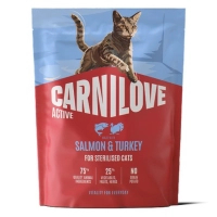 Сухий корм для кішок Carnilove Active Salmon & Turkey Sterilised 400 г (8595602581528)