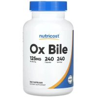 Вітамінно-мінеральний комплекс Nutricost Бичача жовч, 125 мг, Ox Bile, 240 капсул (NCS67084)