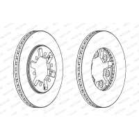 Гальмівний диск FERODO DDF626