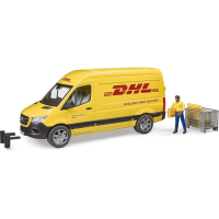 Масштабна модель автомобіля Bruder автомобіль MB Sprinter кур'єр DHL з фігуркою (02671)