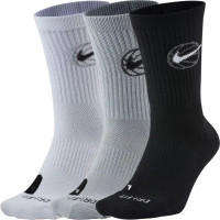Шкарпетки Nike Crew Everyday Bball 3pr DA2123-902 38-42 3 пари Чорний/Білий/Сірий (194499745846)