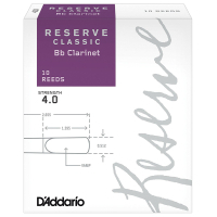 Тростина для кларнета D'Addario Reserve Classic Bb Clarinet #4.0 - 10 Pack (DCT1040)