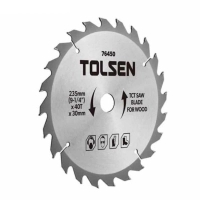Диск пильний Tolsen з ТВС напайками по дереву 185х60Т*30мм (76432)