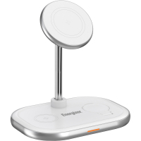 Зарядний пристрій Energizer 15W 3-in-1 magnetic wireless white (WCP303)