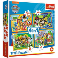 Пазл Trefl Paw Patrol Святковий Щенячий патруль 4 в 1 (35, 48, 54, 70) (5900511343953)