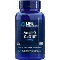 Вітамінно-мінеральний комплекс Life Extension Коензим Q10, 100 мг, AmpliQ CoQ10, 60 вегетаріанських капсул (LEX25546)