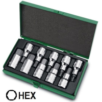 Набір торцевих головок Toptul шестигранник 1/2" Н4-Н19 (GAAD1007)