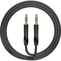Кабель мультимедійний 3.5mm M to 3.5mm M 1.0m black BOROFONE (6974443389166)