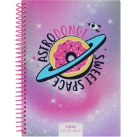 Блокнот Maxi А5, пластикова обкладинка, спіраль, 80 арк., клітинка (MX20832-21)