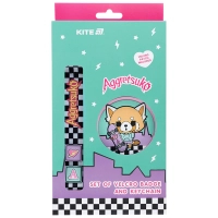 Бейдж Kite набір на липучці та підвіска Aggretsuko (AR25-3010-1)