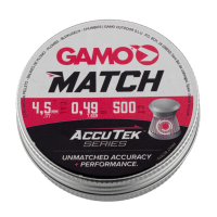 Пульки Gamo Match AccuTek 4,5 мм 0,49г 500 шт (6320034-AK)