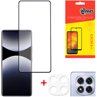 Скло захисне Dengos Xiaomi Redmi Note 14 Pro 4G / 5G + camera protection Black (DG-TGSCP-09)