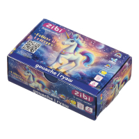Гуашеві фарби ZiBi KIDS Line -2 UNICORN 6 кольорів х 20 мл (ZB.6624)