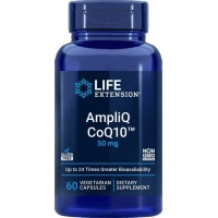 Вітамінно-мінеральний комплекс Life Extension Коензим Q10, 50 мг, AmpliQ CoQ10, 60 вегетаріанських капсул (LEX25536)
