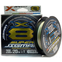 Шнур YGK X-Braid Super Jigman X8 200m 0.8/0.148mm 16lb/7.2kg (5545.03.99)