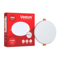 Світильник Vestum LED "без рамки" круг 24W 4100K (1-VS-5507)