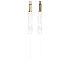 Кабель мультимедійний 3.5mm M to 3.5mm M 16 white BOROFONE (6974443389173)