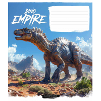 Зошит Школярик Dino empire 12 аркушів клітинка (012-3490K)