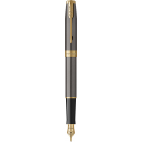 Ручка пір'яна Parker SONNET 17 Grey Lacquer GT  FP F (86 415)