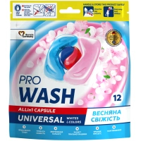 Капсули для прання Pro Wash All in 1 Universal Весняна свіжість 12 шт. (4262396144386)