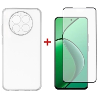 Чохол до мобільного телефона Dengos Realme 12 4G/5G TPU+glass Transparent (DG-KM-173)