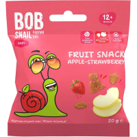 Дитячі снеки Bob Snail фруктові яблуко-полуниця 20 г (1740853)